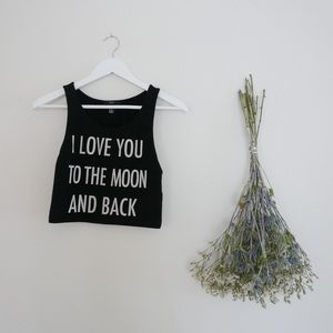 To The Moon Crop Top
